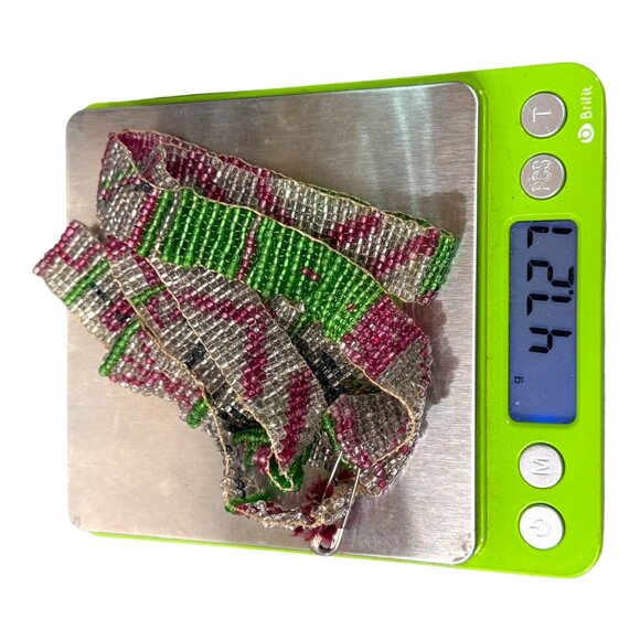 Vintage Native American Trade Seed Bead Handcrafted Antique Beaded Necklace READ - Picture 6 of 8